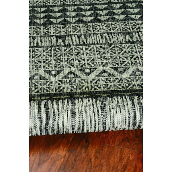 Palacedesigns 63 x 91 in. Charcoal Polypropylene Rug PA3664540 - main